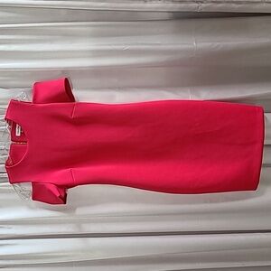 Calvin Klein Pink Sheath Midi Dress